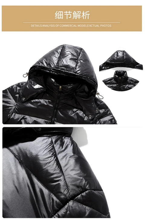 2024 Winter Men’s & Women’s Puffer Jacket – Thick Duck Down Hooded Coat | Outdoor Casual Warm Overcoat