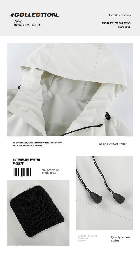 Couple’s Stormtrooper Jacket – Men’s Three-Proof Functional Windproof Work Jacket | Explosive Workwear with Utility Bag