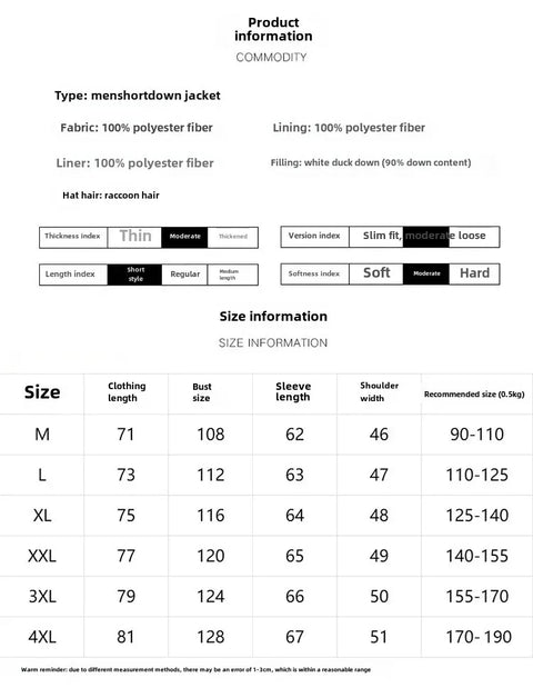 Men’s Winter Down Jacket – New Style Warm Parka | Trendy Youth Outerwear for Men