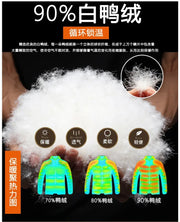 2024 Winter Men’s & Women’s Puffer Jacket – Thick Duck Down Hooded Coat | Outdoor Casual Warm Overcoat