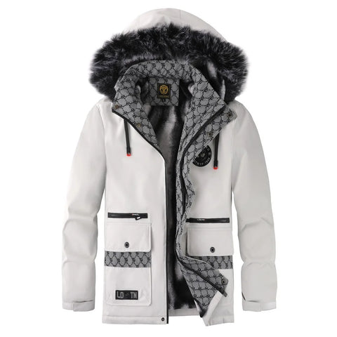 Men’s Outdoor Cotton-Padded Coat – Thick Fleece Casual Jacket for Autumn & Winter Warmth