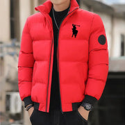 2025 Men’s Autumn/Winter Cotton Padded Jacket – Warm Zipper Stand-Up Collar Casual Sportswear
