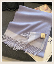 High Quality 100% Wool Scarf Female Fashion Classic Soft Cashmere Muffler Women Warm Thermal Shawl Outside Autumn Winter