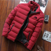 Men’s Winter Thick Warm Parka – Stand Collar Cotton-Padded Windproof Jacket Casual Solid Outdoor Coat