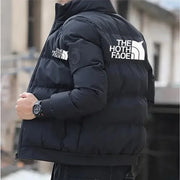2025 Men's Padded Cotton Jacket, Tiger Head Logo, Short, Thick, Casual, Men's Parkas, Winter Trend, S-5XL