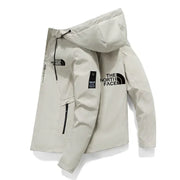 2025 Men’s Windproof Hooded Baseball Jacket – High Quality Outdoor Sports Zip-Up Coat for Spring & Autumn