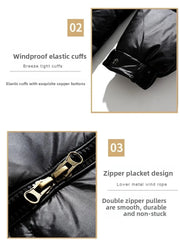 2024 Winter Men’s & Women’s Puffer Jacket – Thick Duck Down Hooded Coat | Outdoor Casual Warm Overcoat