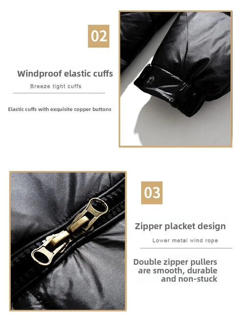 2024 Winter Men’s & Women’s Puffer Jacket – Thick Duck Down Hooded Coat | Outdoor Casual Warm Overcoat