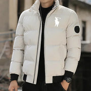 2025 Men’s Autumn/Winter Cotton Padded Jacket – Warm Zipper Stand-Up Collar Casual Sportswear