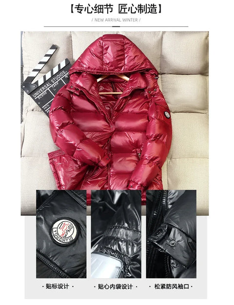 2024 Winter Men’s & Women’s Puffer Jacket – Thick Duck Down Hooded Coat | Outdoor Casual Warm Overcoat