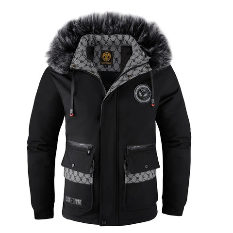 Men’s Outdoor Cotton-Padded Coat – Thick Fleece Casual Jacket for Autumn & Winter Warmth
