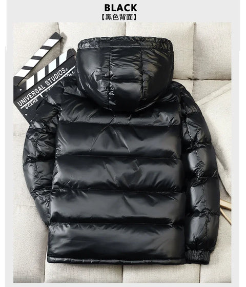 2024 Winter Men’s & Women’s Puffer Jacket – Thick Duck Down Hooded Coat | Outdoor Casual Warm Overcoat