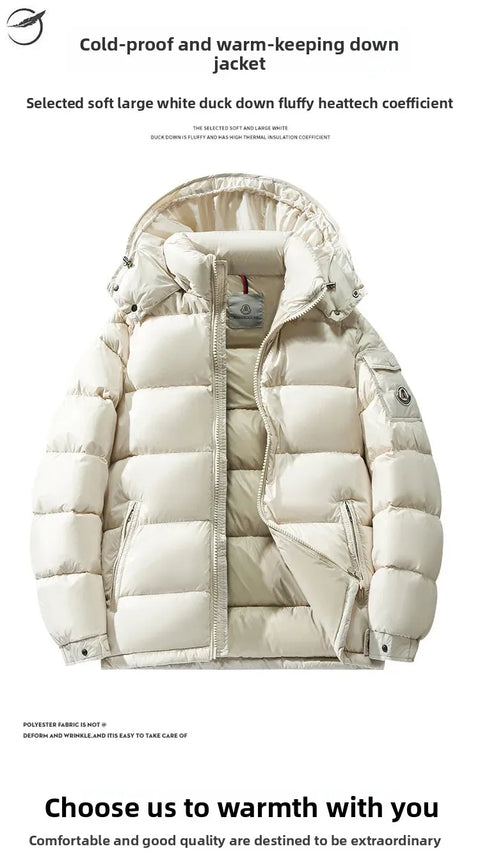 Men’s Winter Down Jacket – Thickened Warm, Windproof Business Coat | Durable & Trendy Outerwear