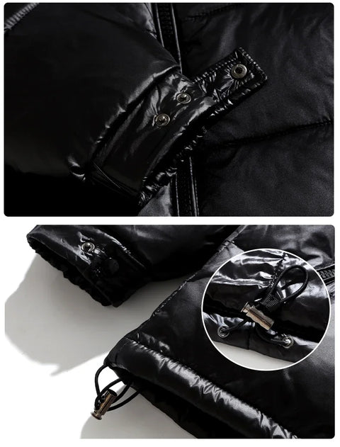 2024 Winter Men’s & Women’s Puffer Jacket – Thick Duck Down Hooded Coat | Outdoor Casual Warm Overcoat