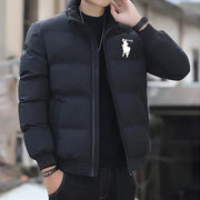 2025 Men’s Autumn/Winter Cotton Padded Jacket – Warm Zipper Stand-Up Collar Casual Sportswear