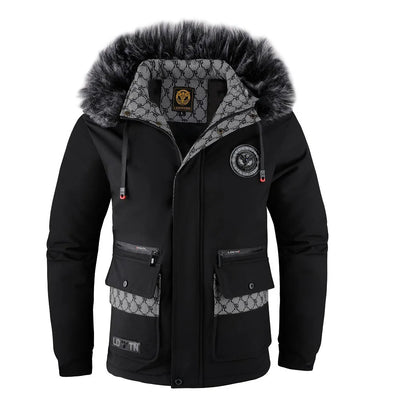 Men’s Outdoor Cotton-Padded Coat – Thick Fleece Casual Jacket for Autumn & Winter Warmth