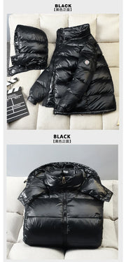 2024 Winter Men’s & Women’s Puffer Jacket – Thick Duck Down Hooded Coat | Outdoor Casual Warm Overcoat