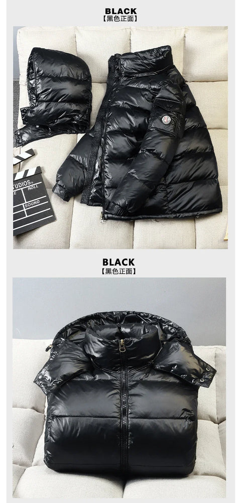 2024 Winter Men’s & Women’s Puffer Jacket – Thick Duck Down Hooded Coat | Outdoor Casual Warm Overcoat